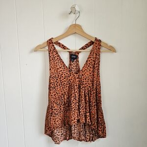DAYTRIP Leopard Print Flowy Top